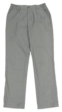 Světlešedé slavnostní kalhoty Next