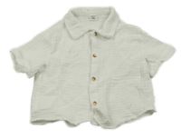 Biela mušelínová košeľa Shein