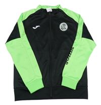 Zeleno-čierna športová prepínaci mikina s nášivkou Joma