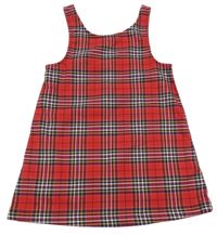 Červeno-béžovo-modré kockované šaty H&M