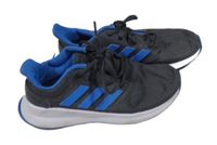 Tmavošedo-modré textilní botasky Adidas vel. 29