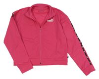 Fuchsiová športová prepínaci crop mikina Puma