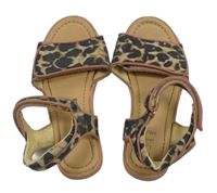 Béžovo-leopardí sandály zn. M&S vel. 32