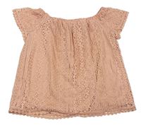 Starorůžová krajková tunika Primark