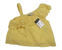 Nové - žltá blúzka s dirkovaným vzorom Primark