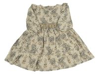 Béžové šaty s kytičkami Heirloom