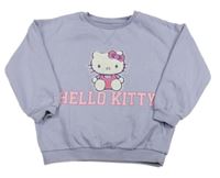 Levandulová oversize mikina s Kitty zn. Sanrio