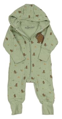 Svetlozelená tepláková podšitá kombinéza s Gruffalem Tu