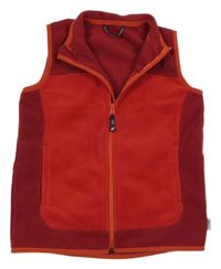 Červeno-vínová fleecová vesta Jako-o