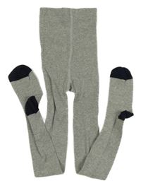 Šedo-tmavomodré punčocháče L&D