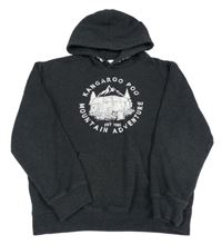 Tmavosivá mikina s autobusom a kapucňou Kangaroo