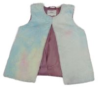 Farebná kožušinová podšitá vesta S. Oliver