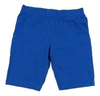 Modré elastické kraťasy