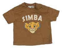 Hnedé tričko so Simbou Disney + H&M