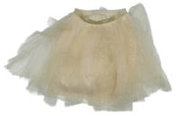 Pudrová tylová sukňa so trblietkami Dunnes