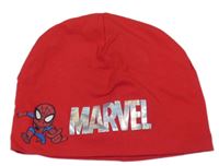 Čerrvená bavlnená čapica so Spider-manem C&A