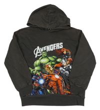 Tmavošedá mikina Avengers s kapucňou H&M
