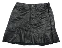 Čierna koženková sukňa H&M