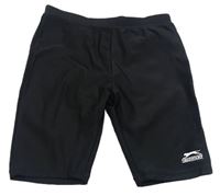 Čierne UV kraťasy s logom Slazenger