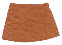 Tehlovo-biela vzorovaná sukňa C&A