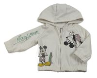 Biela prepínaci mikina s Mickey a kapucňou PRIMARK