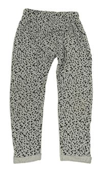 Sivo-čierne melírované skvrnité turecké tepláky zn. Next