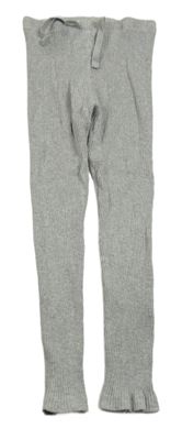 Sivé melírované rebrované legíny Matalan