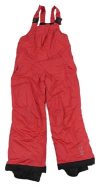 Jahodovo-černé šusťákové zimní laclové oteplovačky lupilu