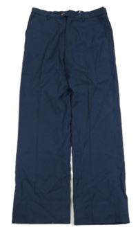 Tmavomodré pruhované slavnostní kalhoty my wear