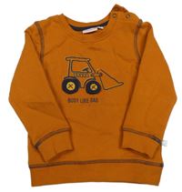 Medová tepláková mikina s bágrom Liegelind