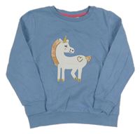 Modrá mikina s jednorožcom MANGUUN