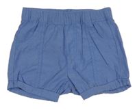 Modré melírované plátěné kraťasy Smile