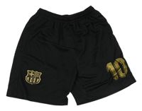 Černé sportovní fotbalové kraťasy FCB a číslom