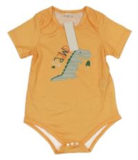 Nové - oranžové body s dinosaurom
