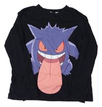 Černé pyžamové triko s pokémonem H&M