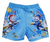 Azurové plážové kraťasy s Paw Patrol KappAhl