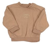 Starorůžová oversize mikina s nápisem George