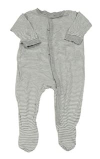 Sivo-biely pruhovaný overal H&M