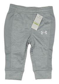 Nové - Šedé melírované sportovní funkční tepláky s logem Under Armour