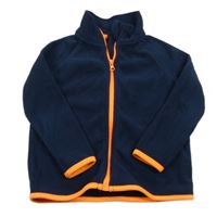 Tmavomodrá fleecová prepínaci mikina Kiki&Koko