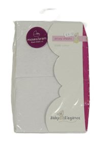 Nové - 2x bílé napínací prostěradlo do kočárku