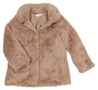 Starorůžová kožešinová podšitá bunda H&M