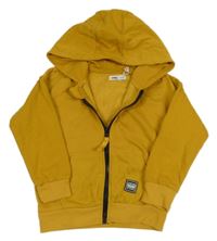 Okrová propínací mikina s kapucí Sinsay