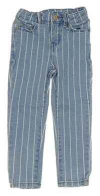 Modro-bílé pruhované rifle