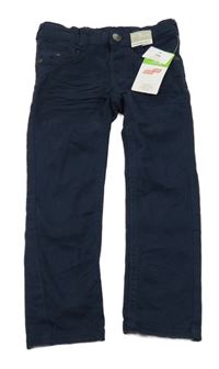 Nové - Tmavomodré plátěné kalhoty Dopodopo