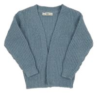 Modrý trblietavý svetrový cardigan C&A