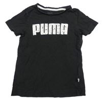 Černé tričko s nápisem Puma