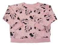 Ružová mikina s Minnie a srdiečkami C&A