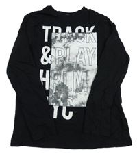 Čierne tričko s potlačou C&A