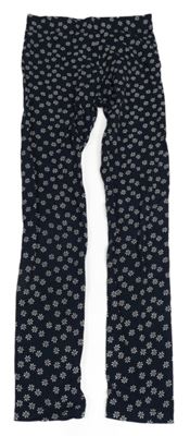 Tmavomodré kvetované legíny Pep&Co